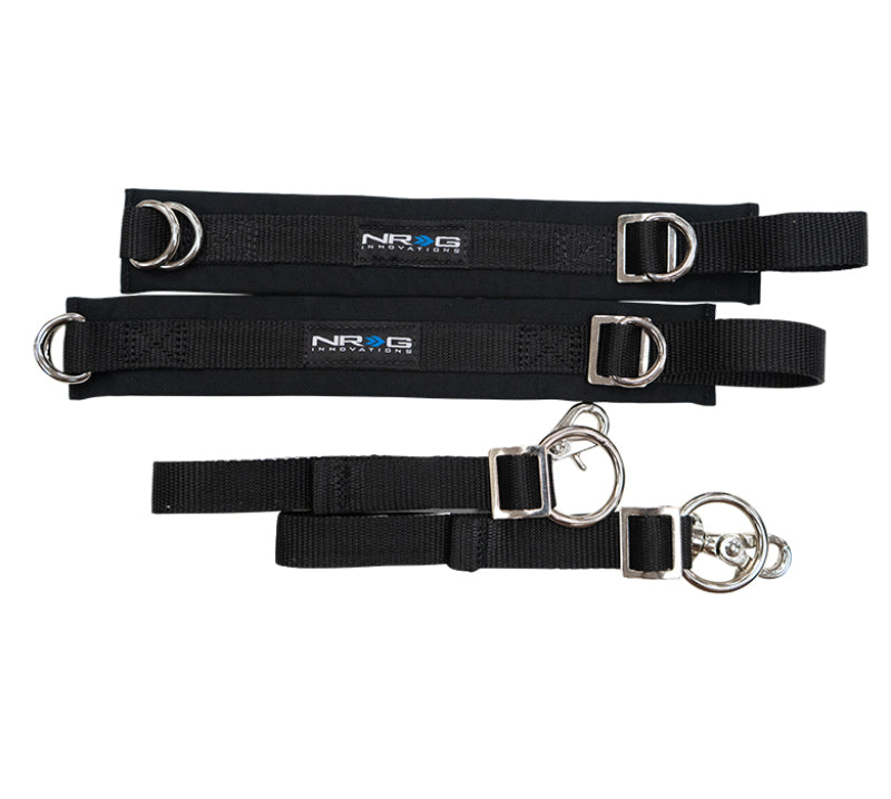 NRG SFI 3.3 Arm Restraints One Pair - Black Seat Belts & Harnesses NRG
