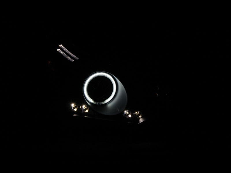 ANZO 2008-2011 Ford Focus Projector Headlights Black Headlights ANZO