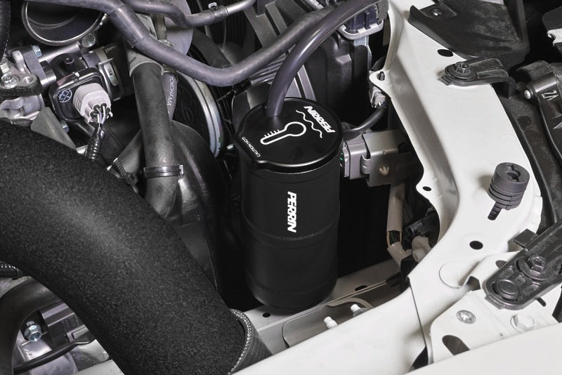 PERRIN 02-25 Subaru WRX / 04-21 STI / 13-25 BRZ/GR86/FRS/86 Coolant Overflow Tank - Black Coolant Reservoirs Perrin Performance