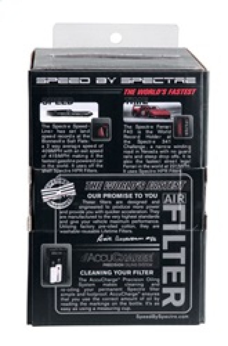 Spectre Adjustable Conical Air Filter 2-1/2in. Tall (Fits 3in. / 3-1/2in. / 4in. Tubes) - Red Air Filters - Universal Fit Spectre