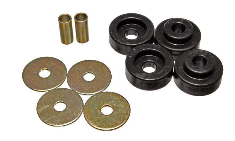 Energy Suspension 73-79 Chrysler B-Body Black Torsion Bar Crossmember Mount Bushing Set Bushing Kits Energy Suspension