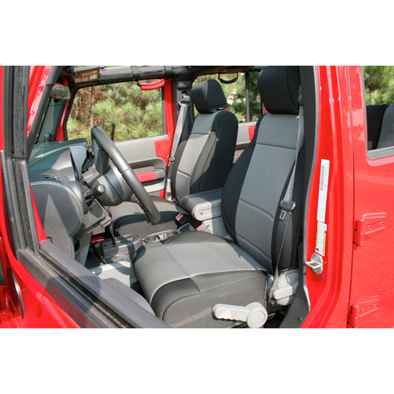 Rugged Ridge Neoprene Front Seat Covers 11-18 Jeep Wrangler JK Seats Rugged Ridge