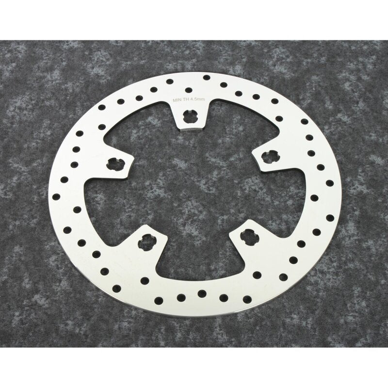 Bikers Choice 14-Up Touring Lug Mount Polished Stainless Front Brake Rotor Without Hardware Brake Rotors - Drilled Bikers Choice