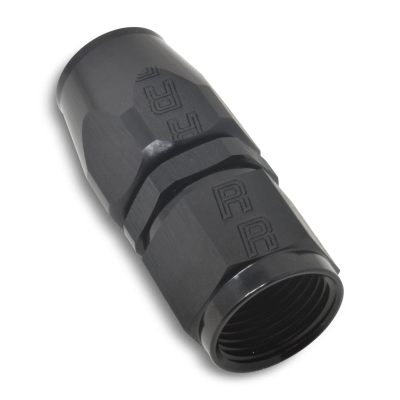 Russell Performance -6 AN Black Straight Full Flow Hose End Fittings Russell
