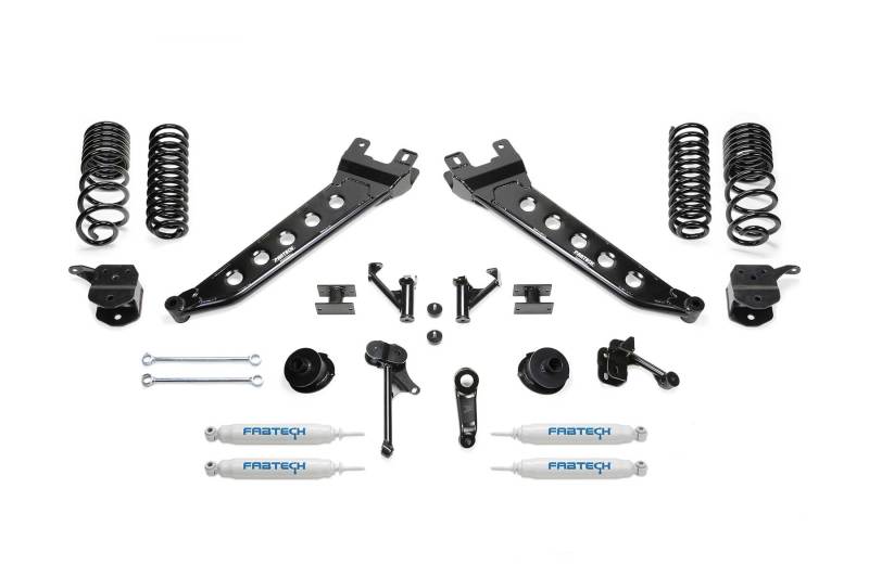 Fabtech 14-18 Ram 2500 4WD 7in Radius Arm Kit w/Perf Shks Lift Kits Fabtech