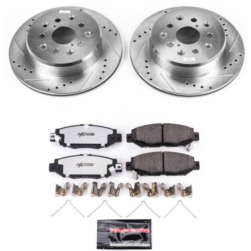 Power Stop 93-97 Lexus GS300 Rear Z26 Street Warrior Brake Kit Brake Kits - Performance D&S PowerStop