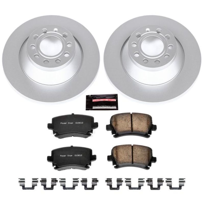 Power Stop 05-11 Audi A6 Rear Z23 Evolution Sport Coated Brake Kit Brake Kits - Performance D&S PowerStop