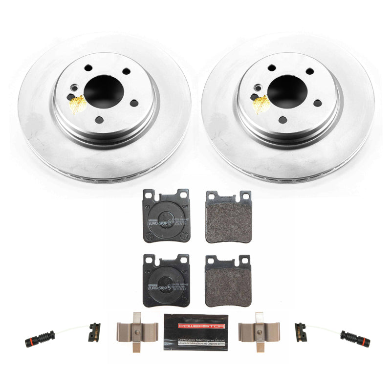 Power Stop 01-02 Mercedes-Benz E430 Rear Euro-Stop Brake Kit Brake Kits - OE PowerStop