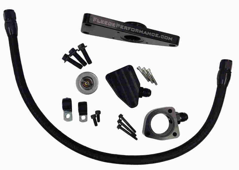 Fleece Performance 03-07 Dodge 5.9L / 04.5-12 6.7L Cummins Coolant Bypass Kit (03-07 Manual Trans) Coolant Bypass Kits Fleece Performance