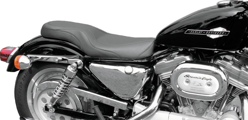 Mustang 82-03 Harley Sportster DayTripper 1PC Seat - Black One-Piece Motorcycle Seats Mustang Motorcycle