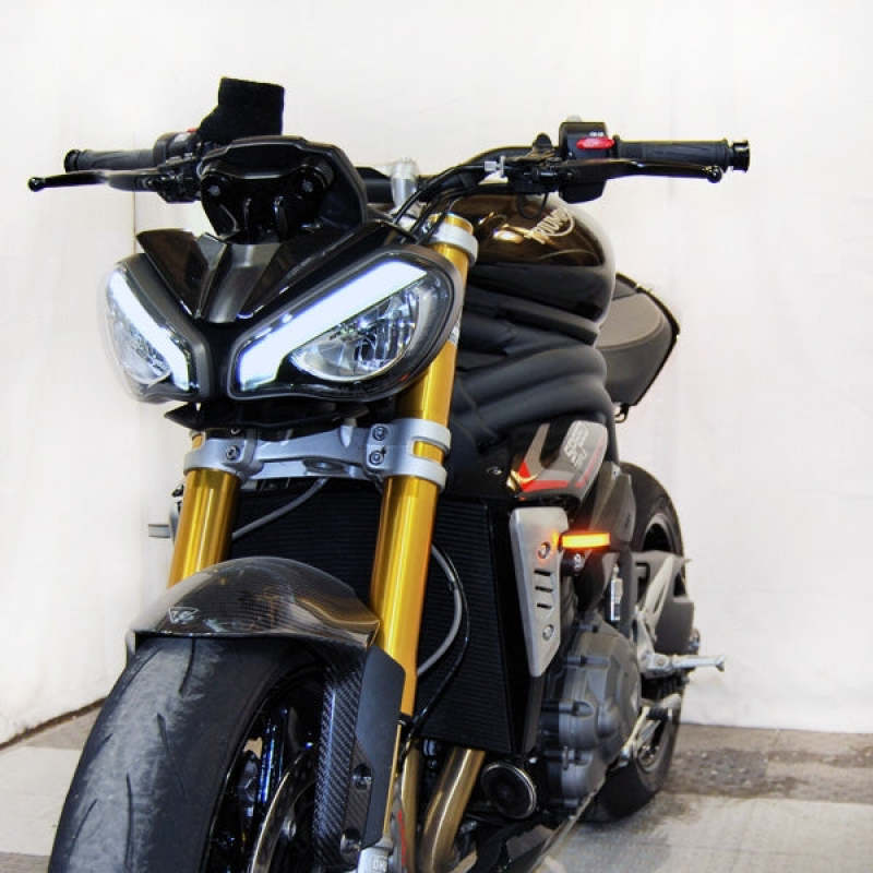 New Rage Cycles 21+ Triumph Speed Triple 1200 RS Front Turn Signals Lights Corner New Rage Cycles