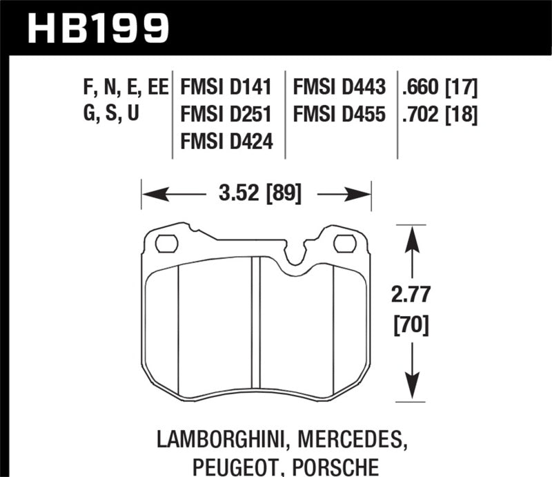 Hawk 77-84 &86-88 Porsche 924 / 78-81 928 / 83-89 944 Blue 9012 Front Race Brake Pads Brake Pads - Racing Hawk Performance