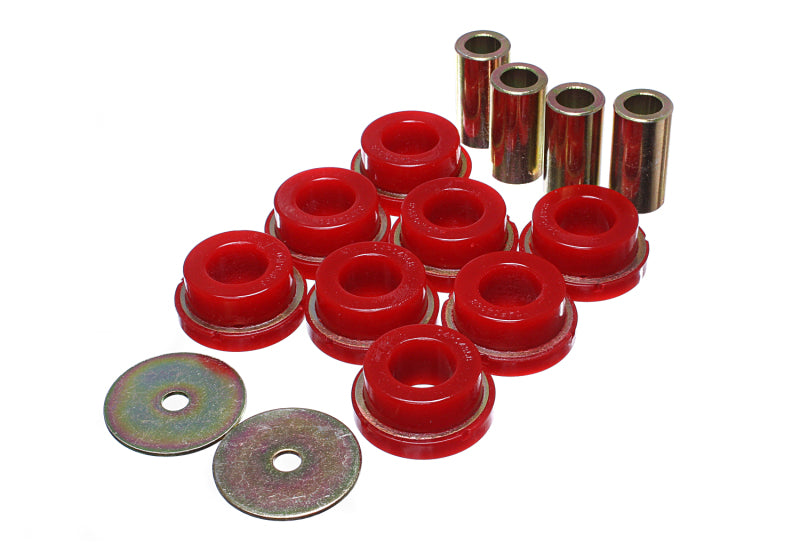 Energy Suspension 2015 Ford Mustang (Exc Cobra) Red Subframe Bushing Set Bushing Kits Energy Suspension