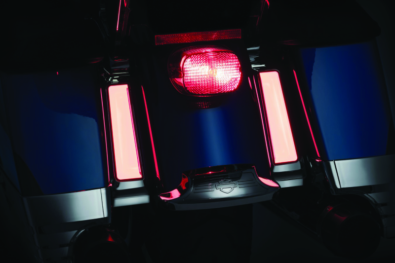 Kuryakyn Tracer L.E.D. Inserts For Saddlebag Supports Chrome Brackets Kuryakyn