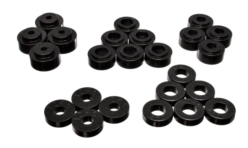 Energy Suspension 68-72 Chevrolet Chevelle/Monte Carlo/Malibu/Laguna/El Camino Black Body Mount Set Bushing Kits Energy Suspension