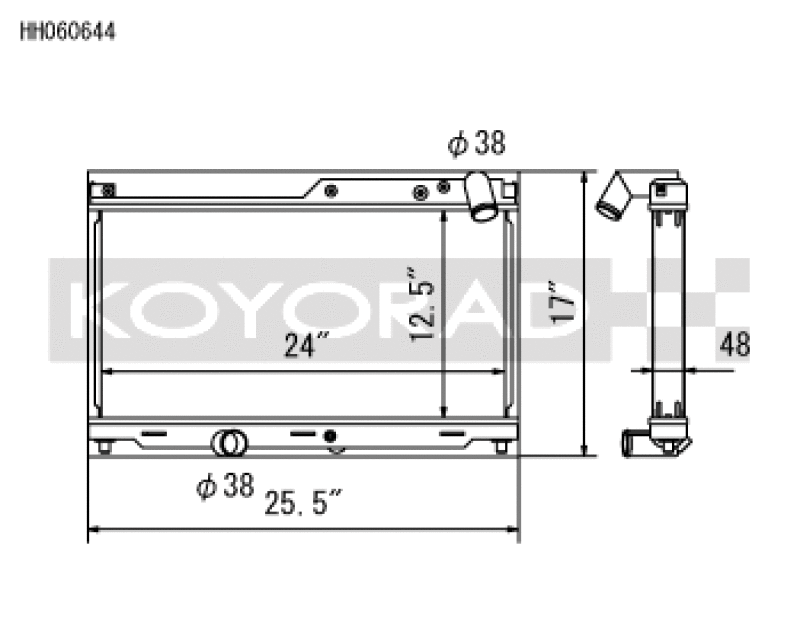 Koyo 93-95 Mazda RX-7 1.3L Turbo Radiator Radiators Koyo