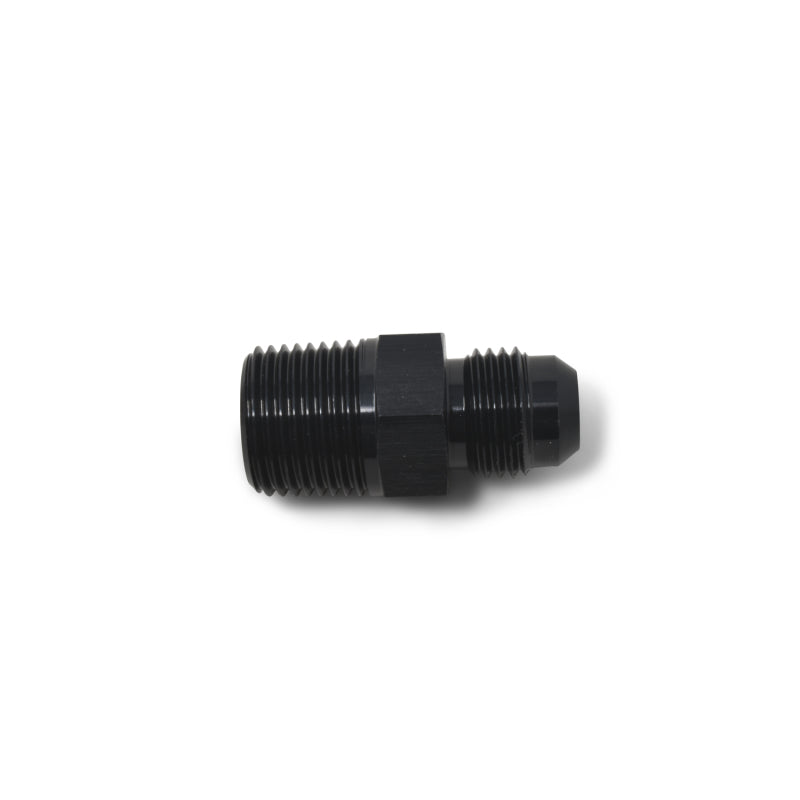 Russell Performance -12 AN to 1/2in NPT Straight Flare to Pipe (Black) Fittings Russell