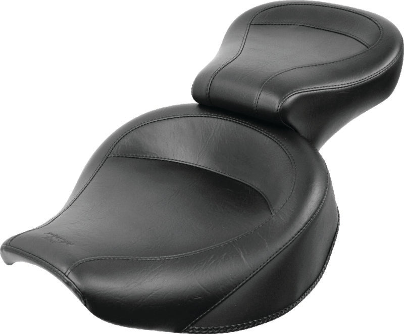 Mustang 82-00 Harley FXR Wide Touring 1PC Seat - Black One-Piece Motorcycle Seats Mustang Motorcycle