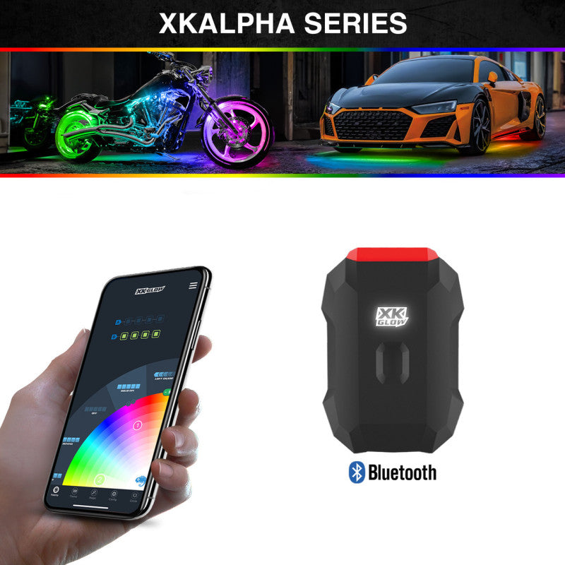 XK Glow Bluetooth Smartphone App Controller XKalpha Light Accessories and Wiring XKGLOW