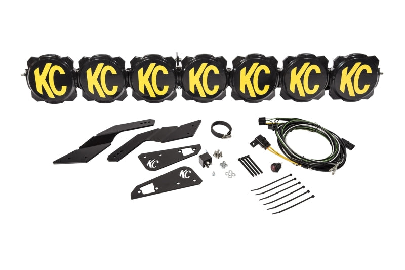 KC HiLiTES Can-Am X3 45in. Pro6 Gravity LED 7-Light 140w Combo Beam Overhead Light Bar System Light Bars & Cubes KC HiLiTES