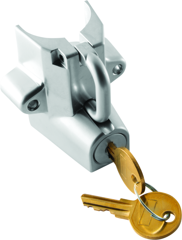 Bikers Choice Chrome Motorcycle Helmet Lock Fits 7/8 - 1 1/4 Tubing Helmets and Accessories Bikers Choice