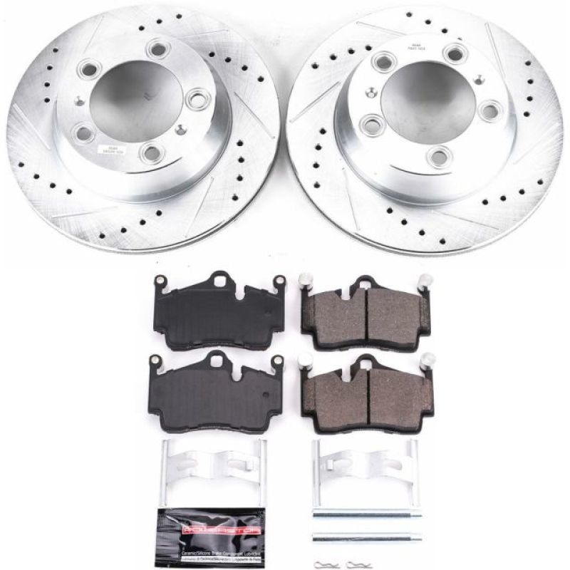 Power Stop 05-12 Porsche Boxster Rear Z23 Evolution Sport Brake Kit Brake Kits - Performance D&S PowerStop