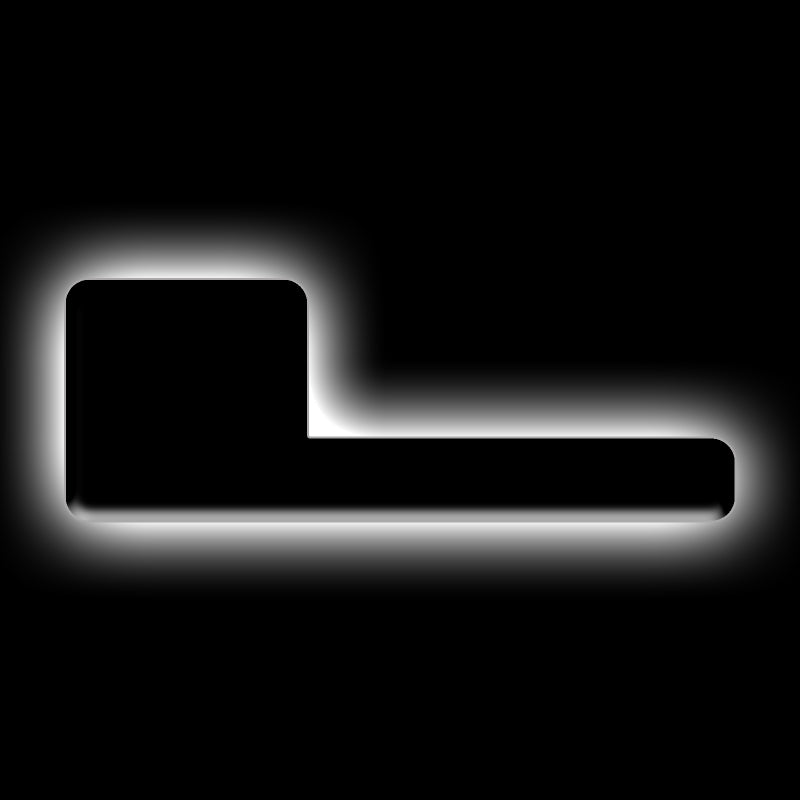ORACLE Lighting Universal Illuminated LED Letter Badges - Matte Blk Surface Finish - L Light Accessories and Wiring ORACLE Lighting