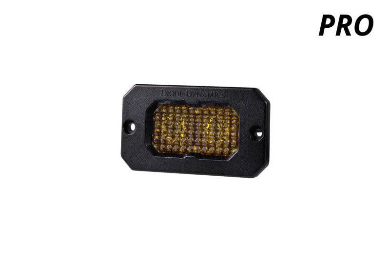 Diode Dynamics Stage Series 2 In LED Pod Pro - Yellow Flood Flush ABL Each Light Accessories and Wiring Diode Dynamics