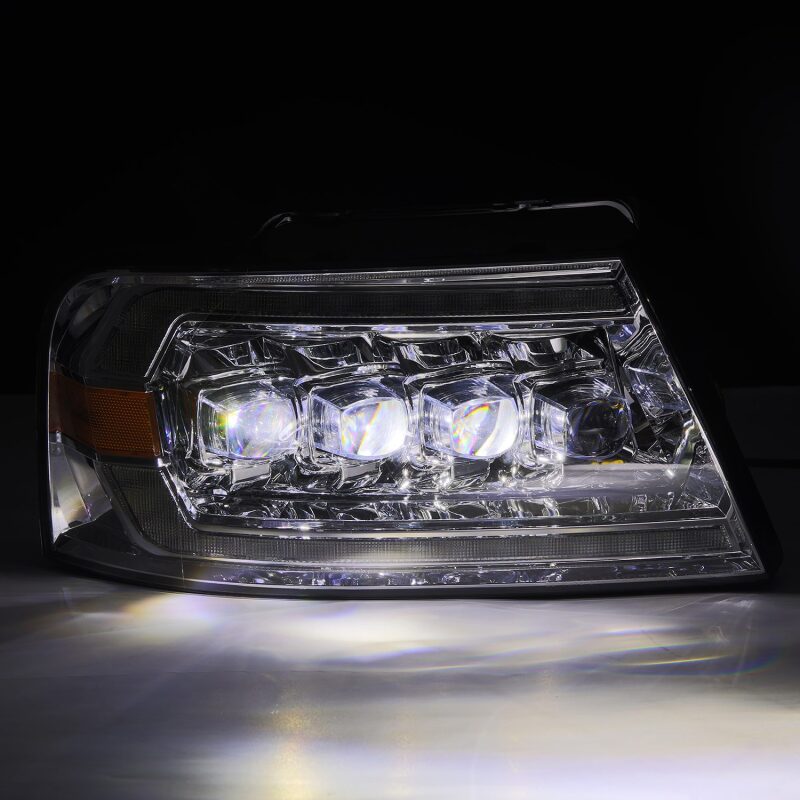 AlphaRex 04-08 Ford F150 / 06-08 Lincoln Mark LT NOVA LED Proj Headlights Chrome w/Activ Light/Seq Headlights AlphaRex