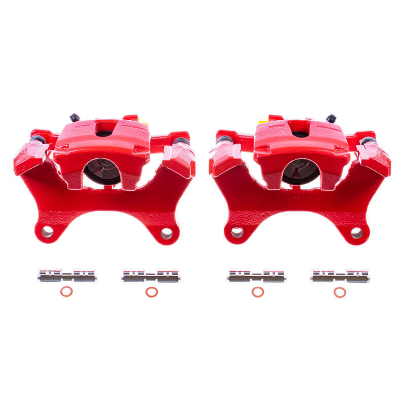 Power Stop 15-17 Ford F-150 Rear Red Calipers w/Brackets - Pair Brake Calipers - Perf PowerStop