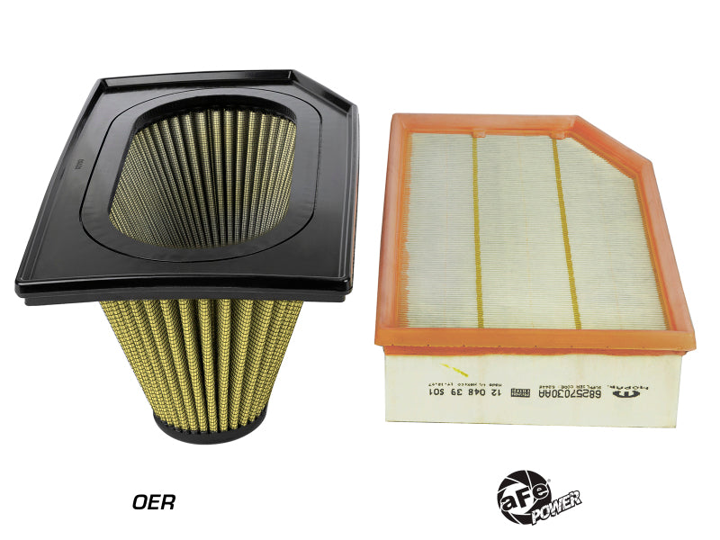aFe Magnum FLOW Pro Guard7 Inverted Replacement Air Filter 18-19 Jeep Wrangler (JL) I4-2.0L(t) Cold Air Intakes aFe