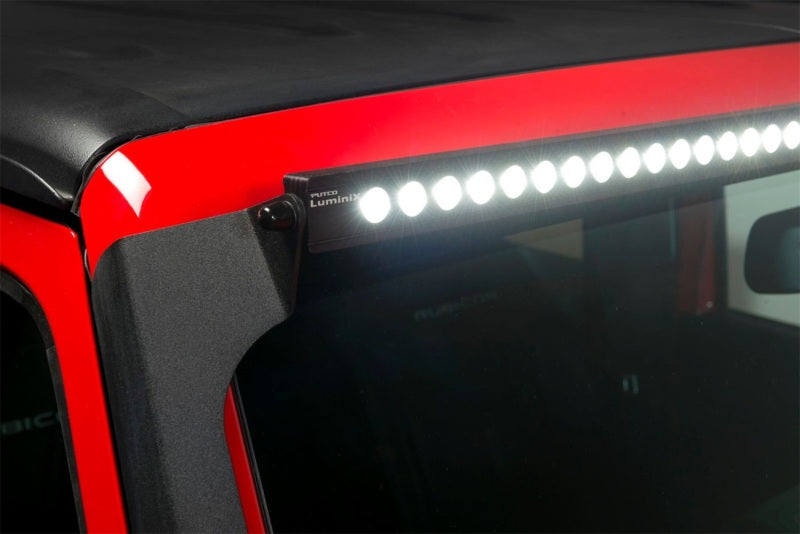 Putco 07-18 Jeep Wrangler JK - 50in Luminix Light Bar w/ Roof Bracket Luminix Jeep LED Kits Light Bars & Cubes Putco