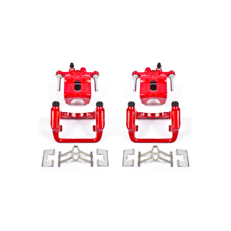 Power Stop 99-04 Acura RL Rear Red Calipers w/Brackets - Pair Brake Calipers - Perf PowerStop