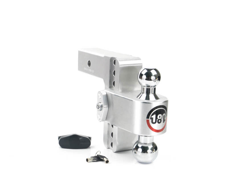 Weigh Safe 180 Hitch 6in Drop Hitch & 2.5in Shank (10K/18.5K GTWR) - Aluminum Hitch Ball Mounts Weigh Safe