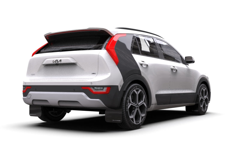 Rally Armor 23-25 Kia Niro SG2 Black UR Mud Flap White Logo Mud Flaps Rally Armor