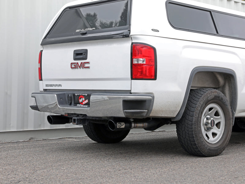 aFe Apollo GT Series Cat-Back Exhaust GM Trucks 09-18 V6-4.3L/V8-4.8/5.3L-Dual Rear Exit Black Tips Catback aFe