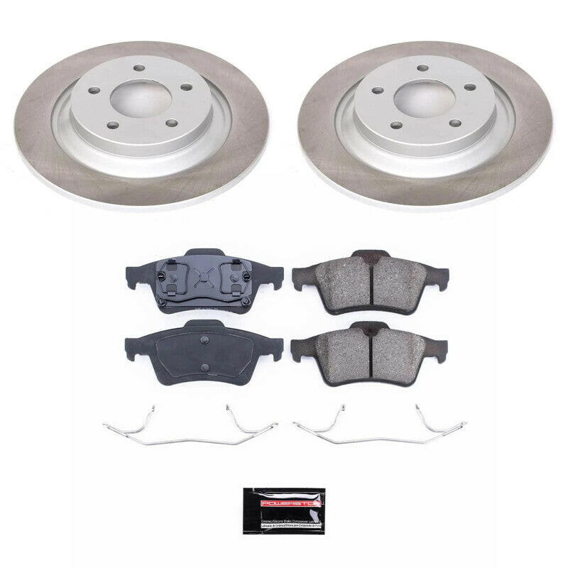 Power Stop 06-07 Mazda 5 Rear Semi-Coated Rotor Kit Brake Kits - Performance Blank PowerStop
