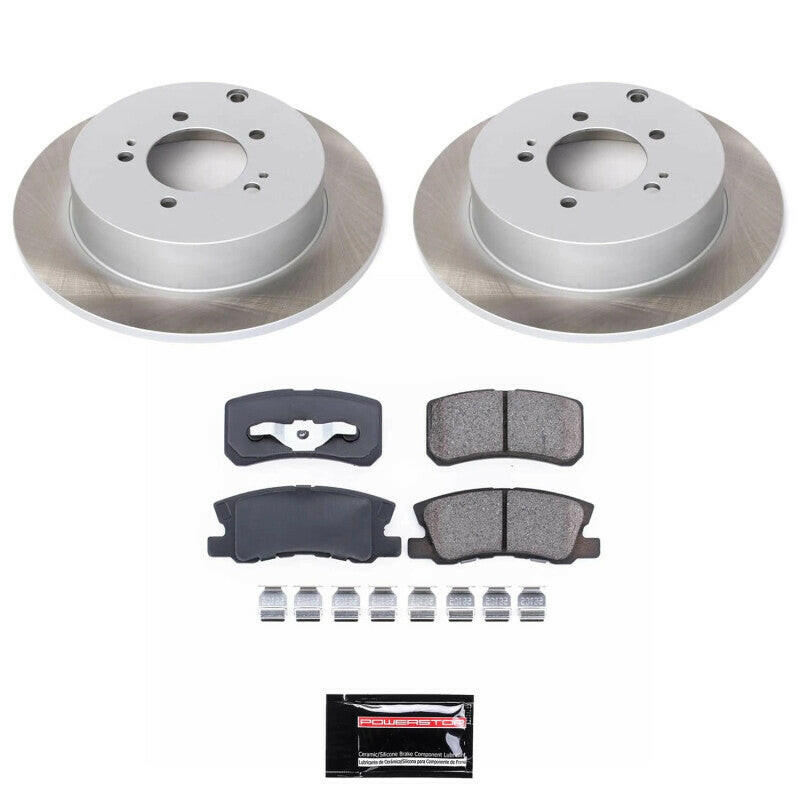 Power Stop 07-13 Mitsubishi Outlander Rear Semi-Coated Rotor Kit Brake Kits - Performance Blank PowerStop