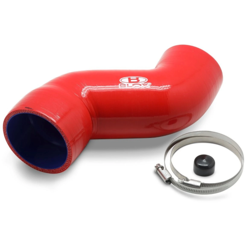 BLOX Racing 08-14 WRX / 08-20 STi Air Box Intake Hose - Red Silicone Couplers & Hoses BLOX Racing