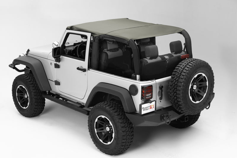 Rugged Ridge Pocket Island Topper Khaki Diamond 10-18 JK Soft Tops Rugged Ridge