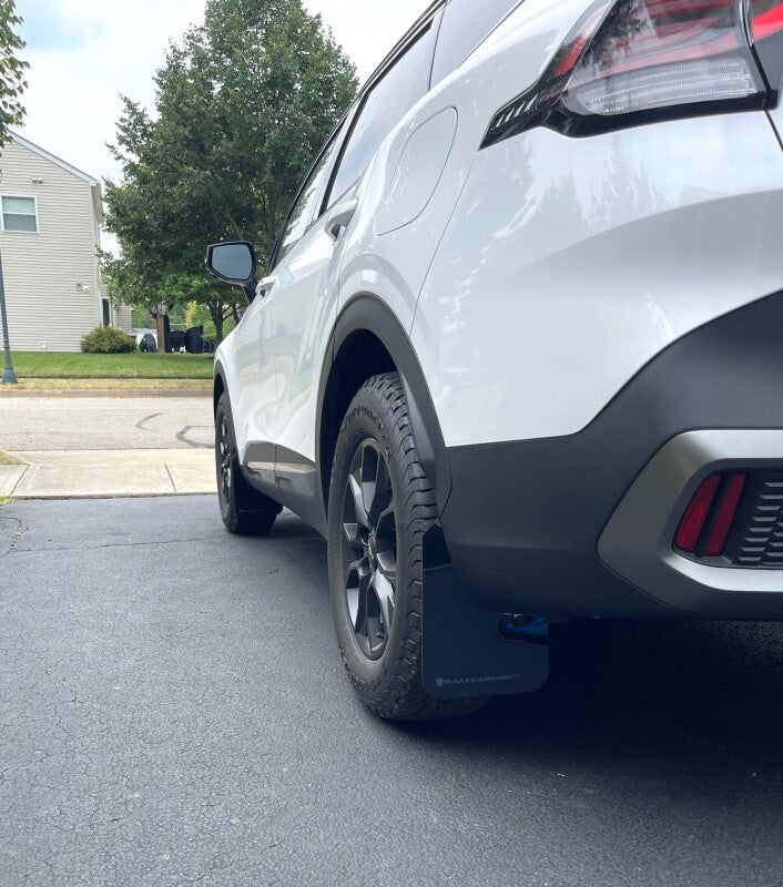 Rally Armor 23-25 Kia Sportage Black UR Mud Flap w/ Metallic Black Logo Mud Flaps Rally Armor
