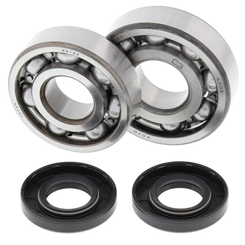 All Balls Racing 85-87 Kawasaki KX125 Crank Shaft Bearing Kit Bearings All Balls Racing
