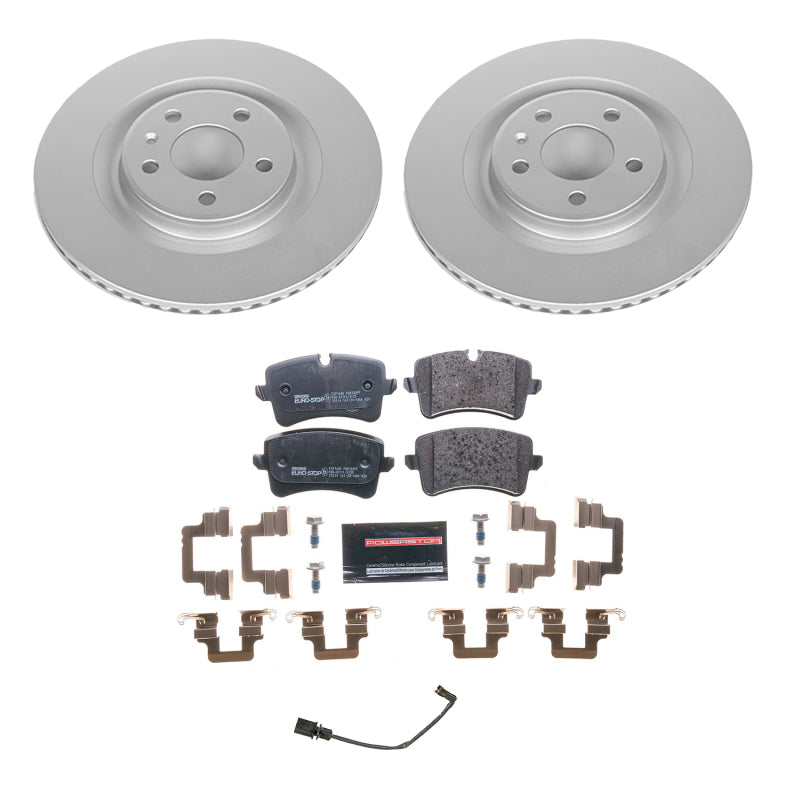 Power Stop 14-18 Audi A6 Rear Euro-Stop Brake Kit Brake Kits - OE PowerStop