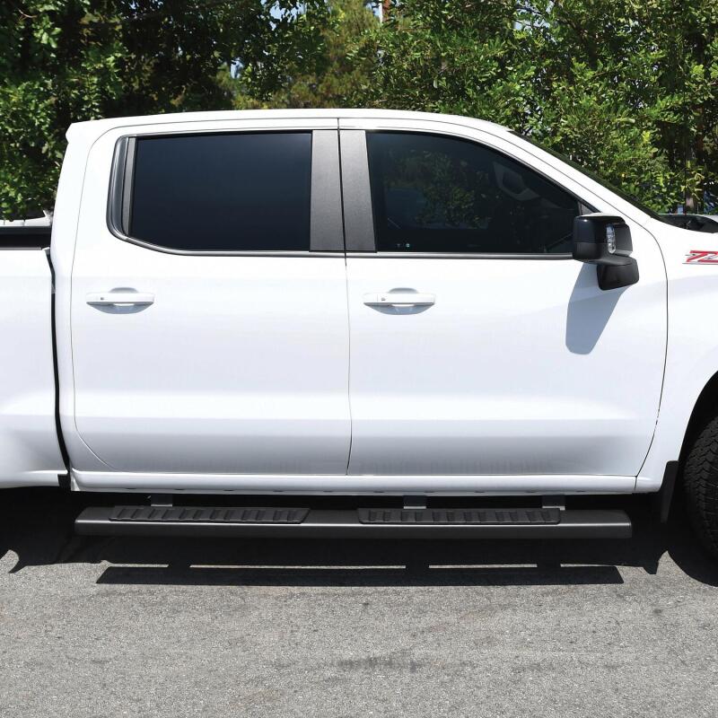 Westin 2019 Chevrolet Silverado/Sierra 1500 Crew Cab R7 Nerf Step Bars - Black Nerf Bars Westin