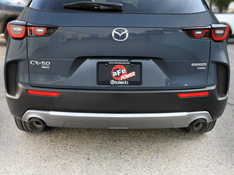 aFe 2023+ Mazda CX-50 Takeda 2.5in 304 SS Axle-Back Exhaust System w/ Carbon Fiber Tips Axle Back aFe