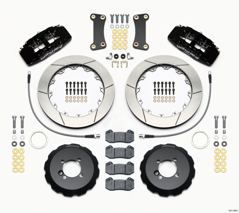 Wilwood Dynapro 6 Front Hat Kit 12.88in 2002-Up Mini Cooper w/ Lines Big Brake Kits Wilwood