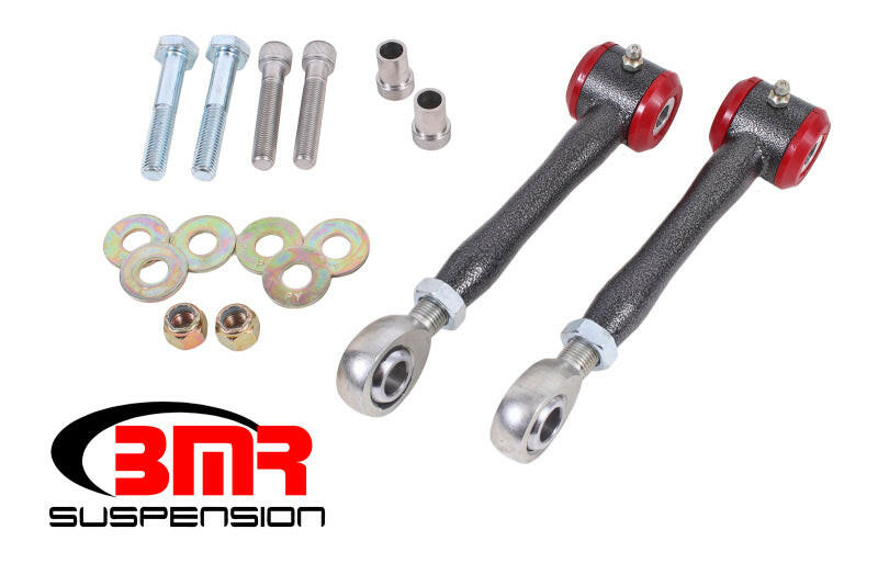 BMR 16-17 6th Gen Camaro Rear Sway Bar End Link Kit - Black Hammertone Suspension Arms & Components BMR Suspension