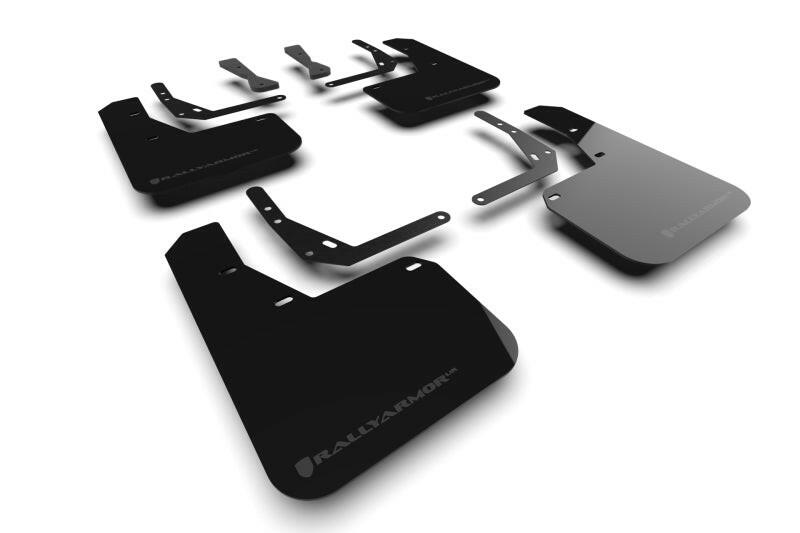 Rally Armor 24-25 Hyundai Kona N Line Black UR Mud Flap w/ Grey Logo Mud Flaps Rally Armor