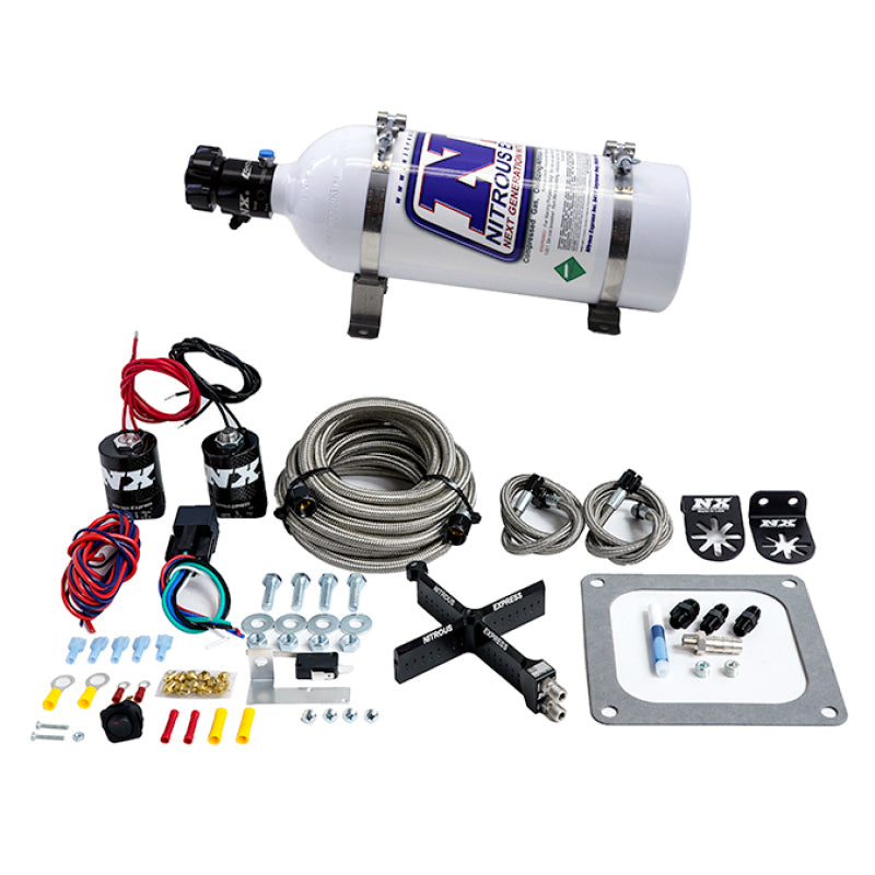 Nitrous Express 4500 Covert Crossbar Plate System Stage 6 50-300HP (5lb Bottle) Nitrous Plates Nitrous Express