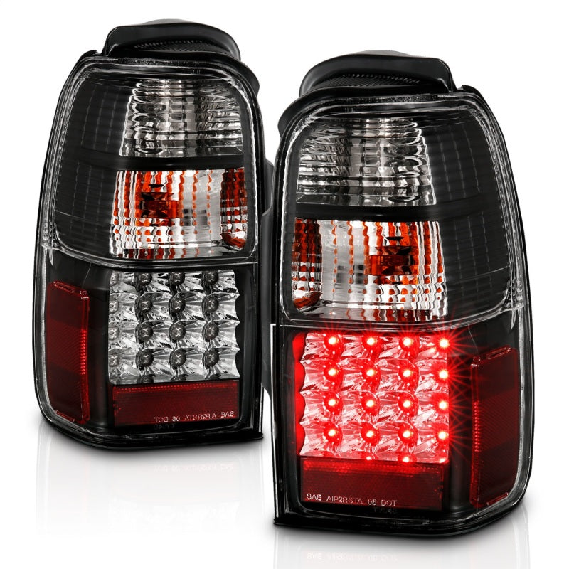 ANZO 2001-2002 Toyota 4 Runner LED Taillights Black Tail Lights ANZO